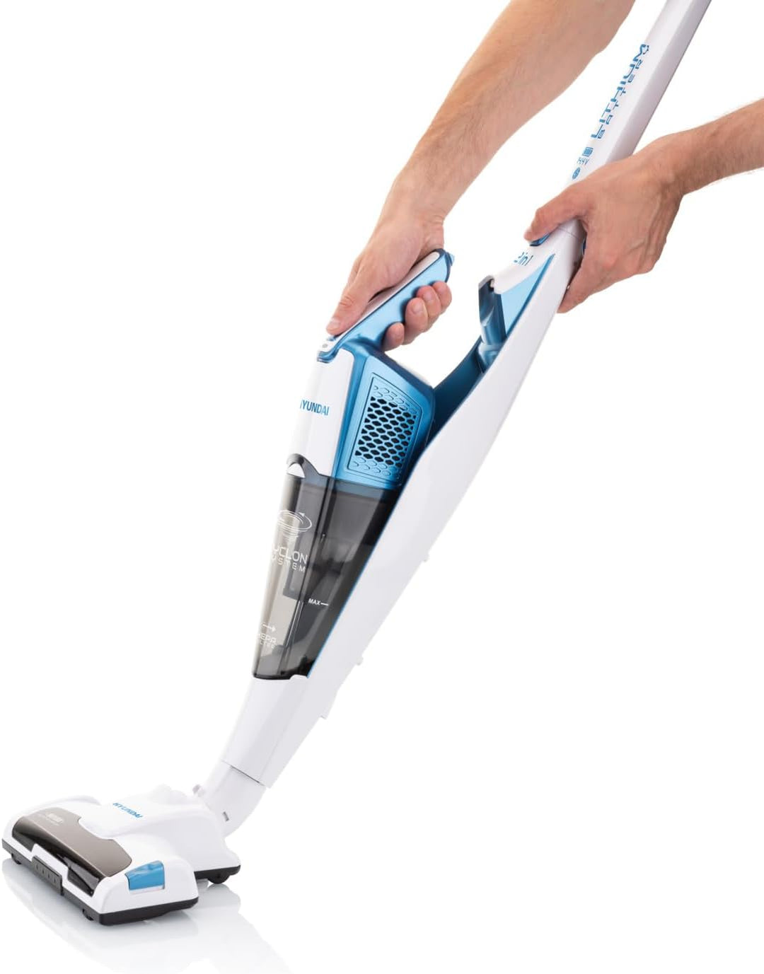 Hyundai VC 914 I Akkusauger 2 in 1 I Hand- und Stielstaubsauger I 14,4 V Lithium-Ionen-Akku I HEPA F