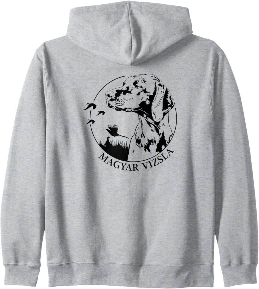 Magyar Vizsla Jagdhund Hunderasse Portrait Jäger Jagdhunde Kapuzenjacke