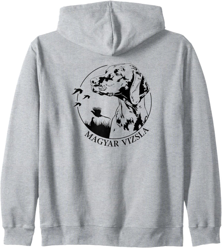 Magyar Vizsla Jagdhund Hunderasse Portrait Jäger Jagdhunde Kapuzenjacke