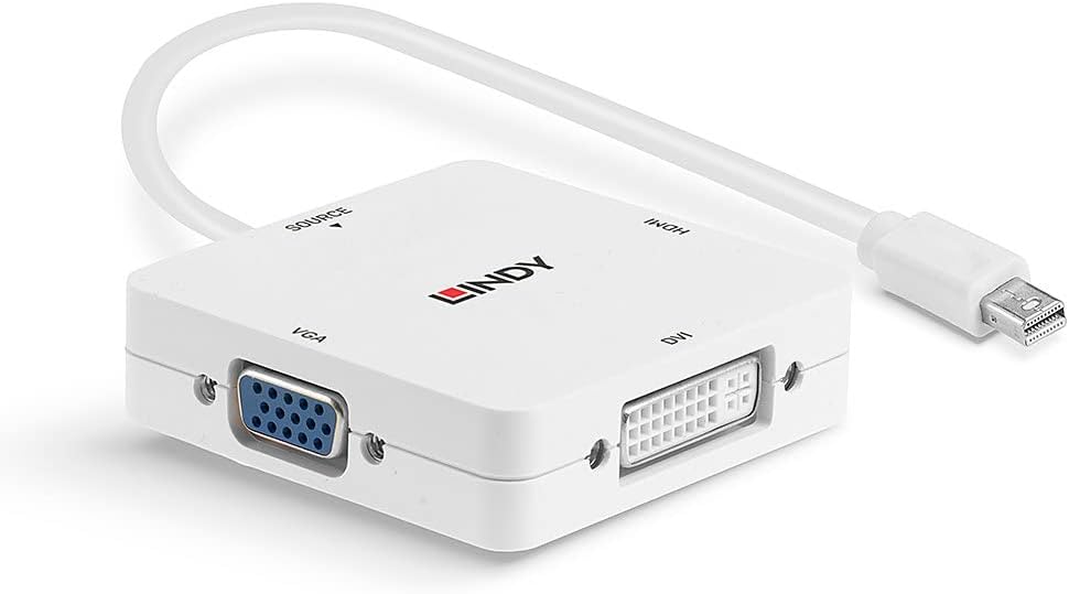 LINDY 41035 Mini DisplayPort auf HDMI, DVI & VGA Konverter mDP 1.2 to HDMI, DVI & VGA, mDP 1.2 to HD