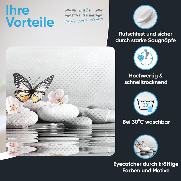 Sanilo Badematte 53 x 53 cm, rutschfeste Duschmatte für Dusche und Badewanne, Antirutschmatte maschi