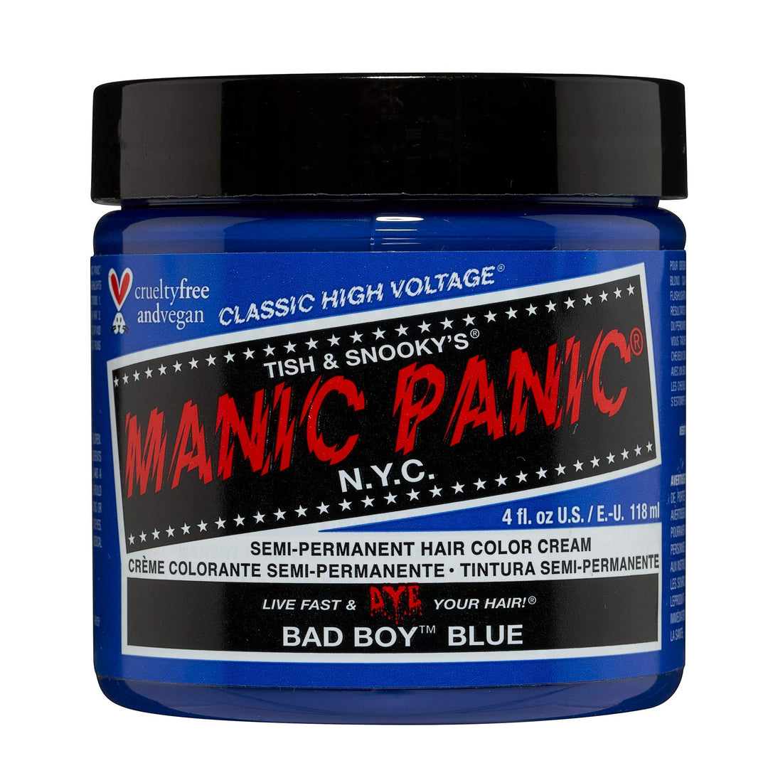 Manic Panic - Bad Boy Blue Classic Creme Vegan Cruelty Free Blaue halbpermanente Haarfarbe 118ml Bad