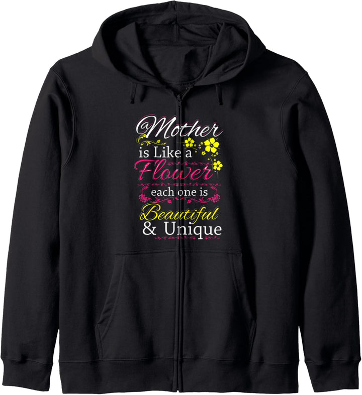 Mother Is Like A Flower - Spruch Mutter - Muttertag Kapuzenjacke