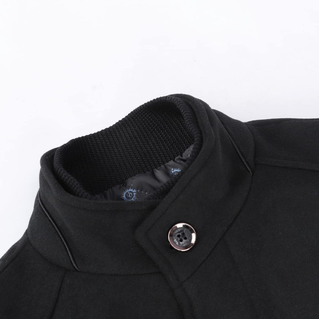 YOUTHUP Herren Mantel mit Winterweste Kurzer Wolle Wintermantel Winter Outdoor Dicker Wollmantel S S