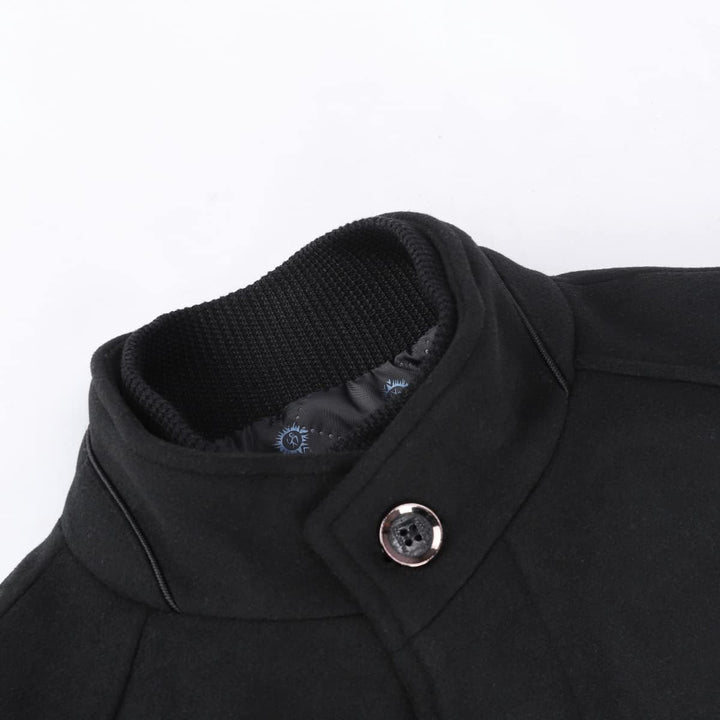 YOUTHUP Herren Mantel mit Winterweste Kurzer Wolle Wintermantel Winter Outdoor Dicker Wollmantel S S