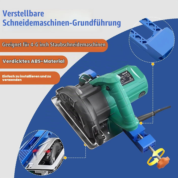 Einstellbare Schneidemaschine Basisführung,145-208mm Positionierungsklemme für Kreissägen und Fräsen