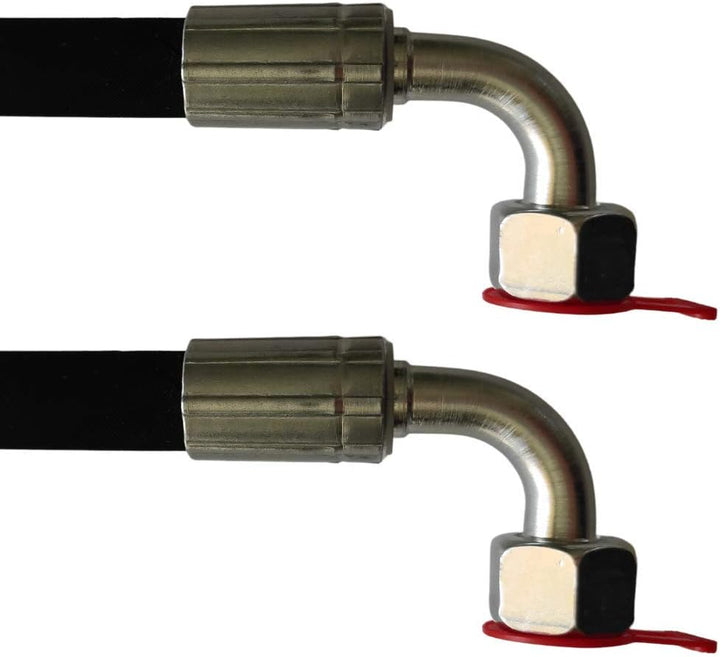 Hydraulikschlauch 10L DN8 2SN | Länge 2600mm | Gewinde M16x1.5 | DKOL90 - DKOL90 | Nenndruck 350 bar