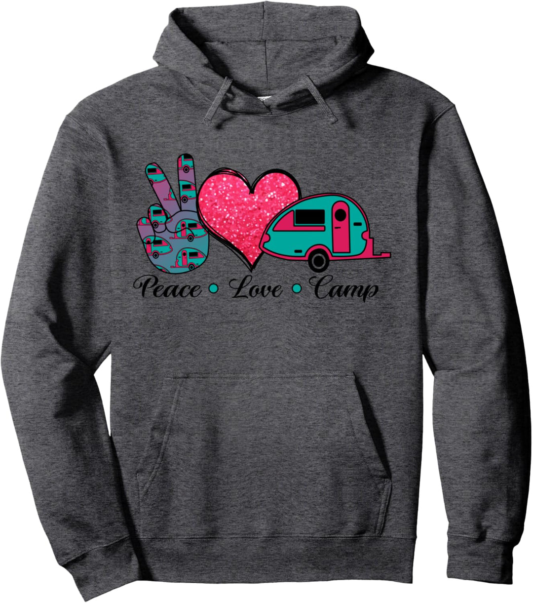 Camper Camping Reise Gadget Caravan Liebe Camping Pullover Hoodie
