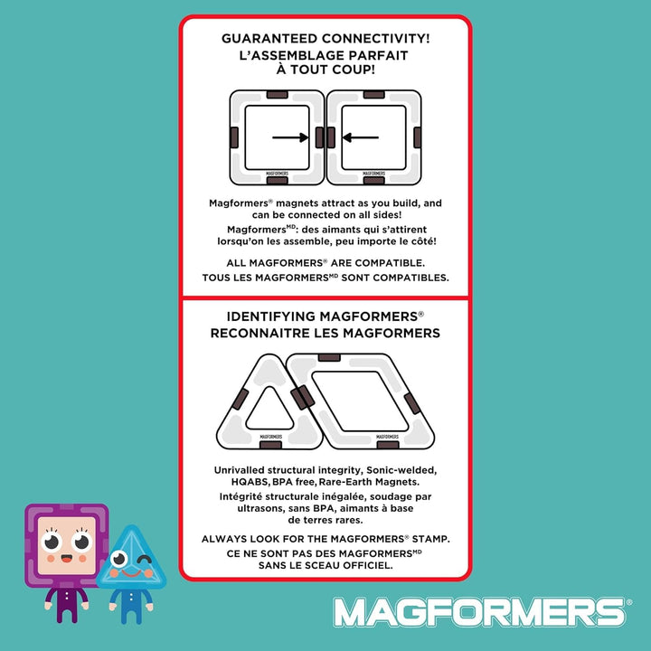 Magformers Carnival Plus 48-Piece Magnetic Construction Set. Makes Fairground Rides with Magnetic Pi