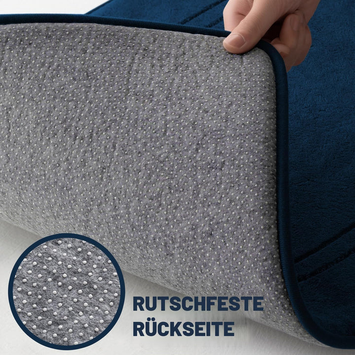 chakme Badematte rutschfest,Badezimmerteppich Weich Badteppich Saugfähige Badvorleger Duschvorleger