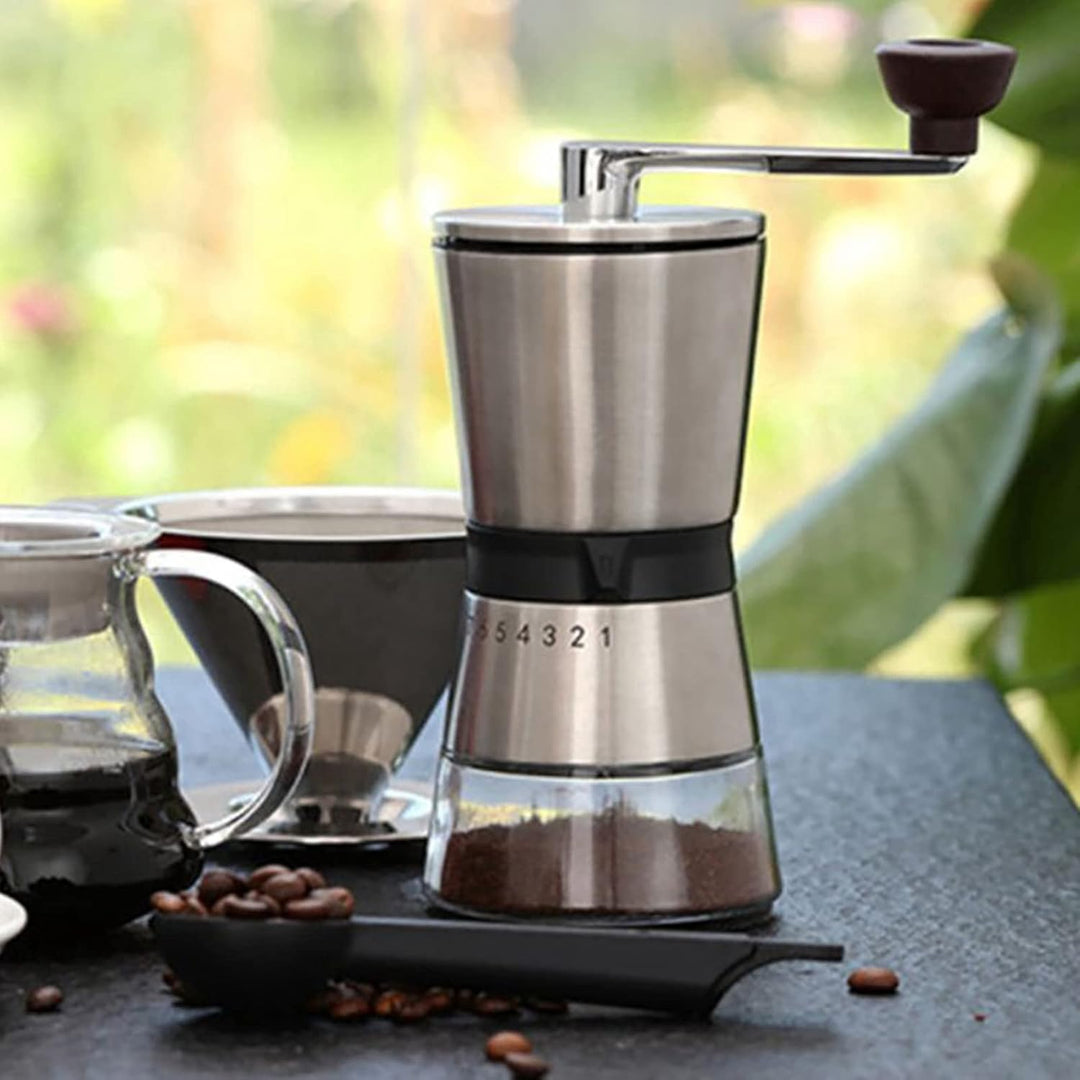 Manuelle Kaffeemühle Konischer Edelstahl 304 Handkurbel Grosser Speicher Kaffee M Hle Handkurbel Sch