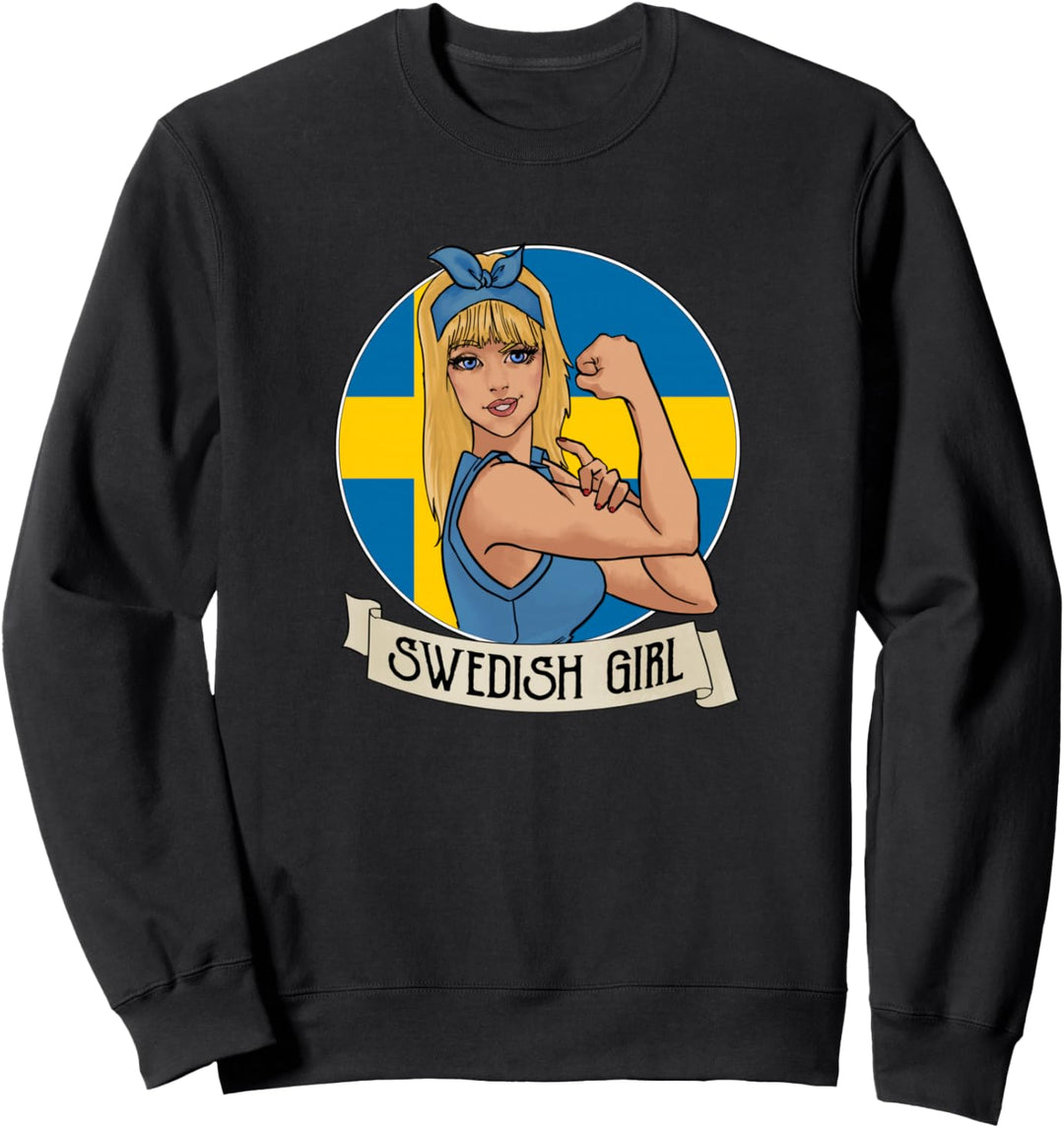 Schwedisches Mädchen Schweden Sweatshirt