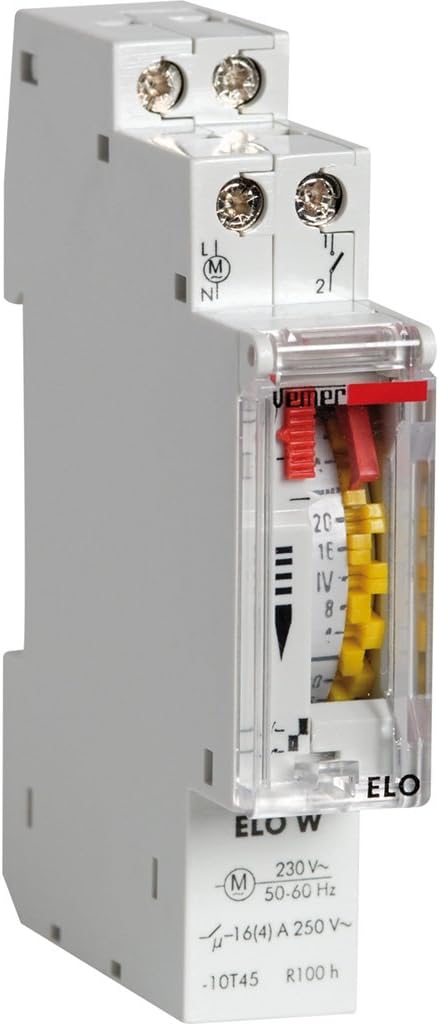 Vemer vp878300 Zeitschalter elektromechanisch elo-w, hellgrau