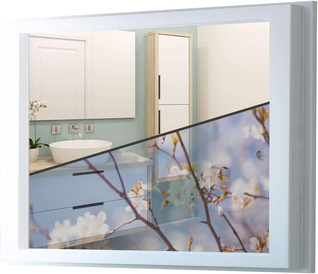 Fensterdeko I Sichtschutz Fenster-Sticker Selbsthaftend I Dekofolie für Bad, Küche, Kinderzimmer - W