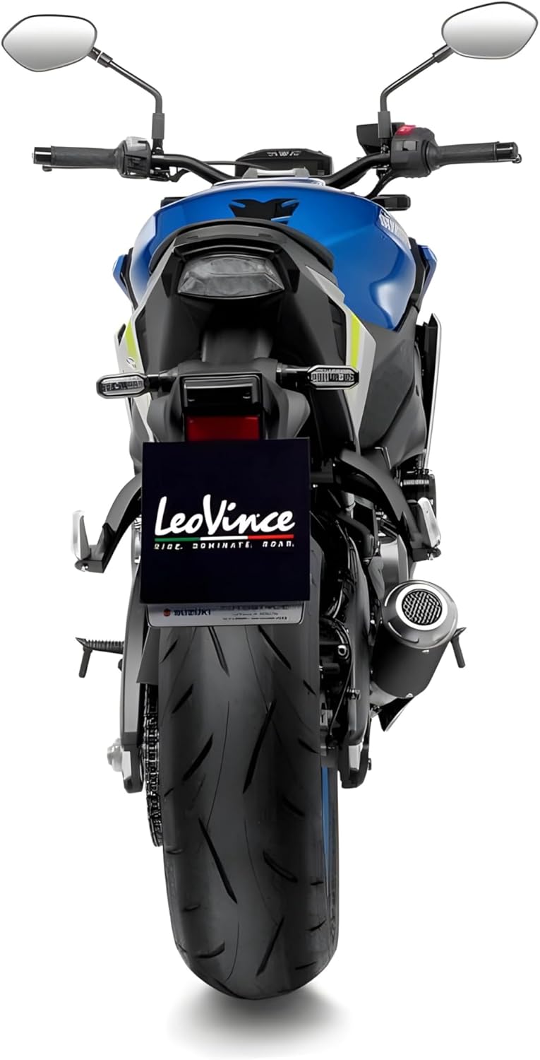 Endschalldämpfer LeoVince SLIP-ON SBK LV-10 Black Edition, Edelstahl schwarz, mit Zulassung für Suzu