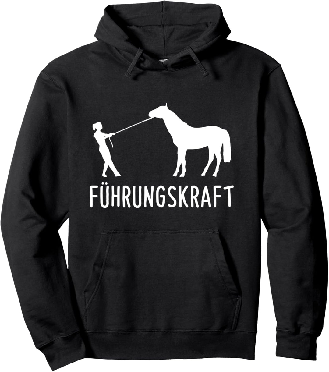 Führungskraft Pferde Reiten Lustiges Pferd Reiter Pullover Hoodie