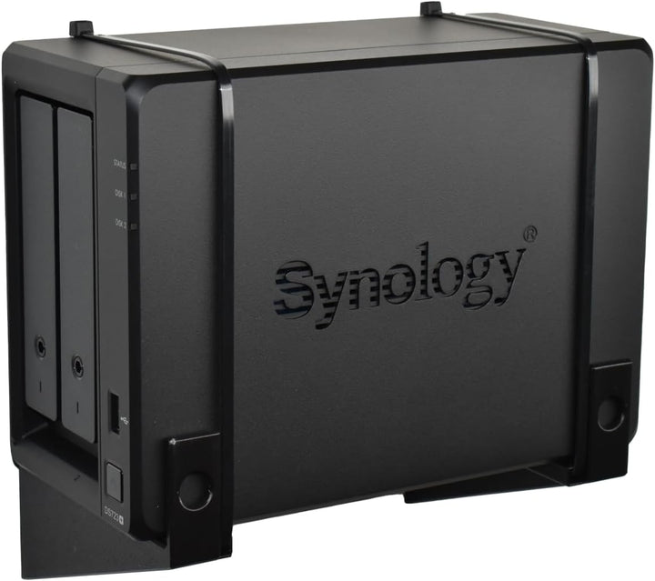 Wandhalterung passend für Synology Diskstation DS720+, DS723+ und DVA1622 (Schwarz), Schwarz