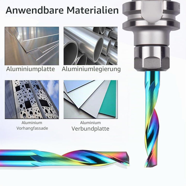 EU_HOZLY CNC-Fräser mit einer Nut, 1/8-Zoll-Schaft, 1/8-Zoll-Schnittdurchmesser, 17 mm (0,67 Zoll),