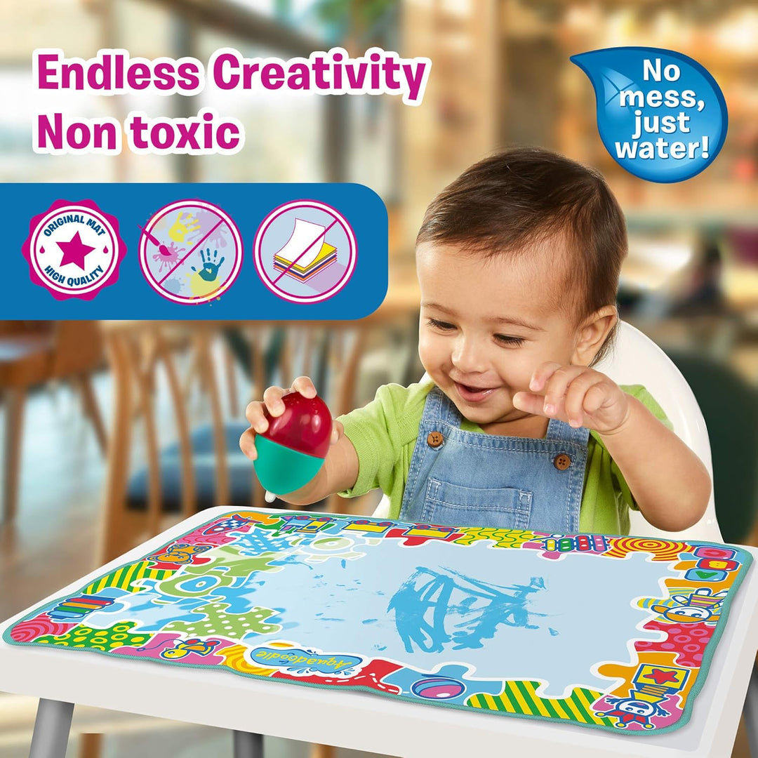 Aquadoodle Baby Water Doodle Mat, Official Tomy No Mess Colouring & Drawing Game, Baby Water Mat Sui