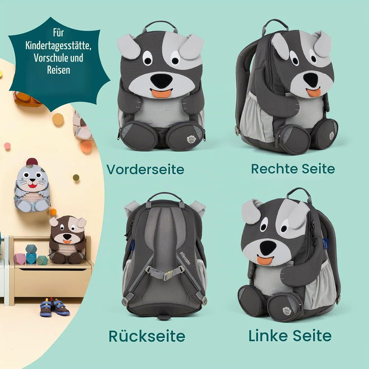 Affenzahn Kinderrucksack Grosser Freund | Kindergartenrucksack für Kinder von 3 bis 5 Jahren mit fun