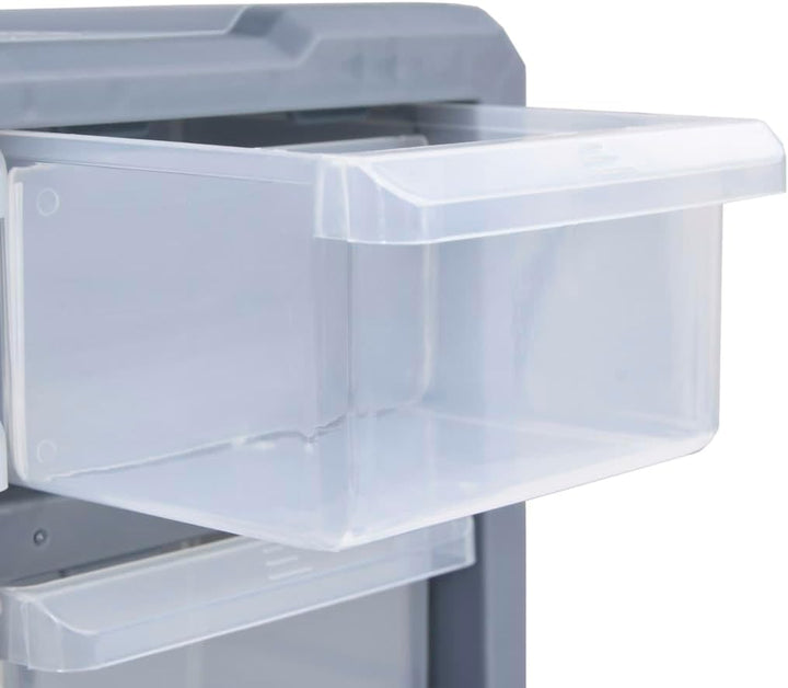 Multi-Schubladen-Organizer mit 60 Schubladen 38x16x47,5 cm Grau 60 Schubladen, Grau 60 Schubladen