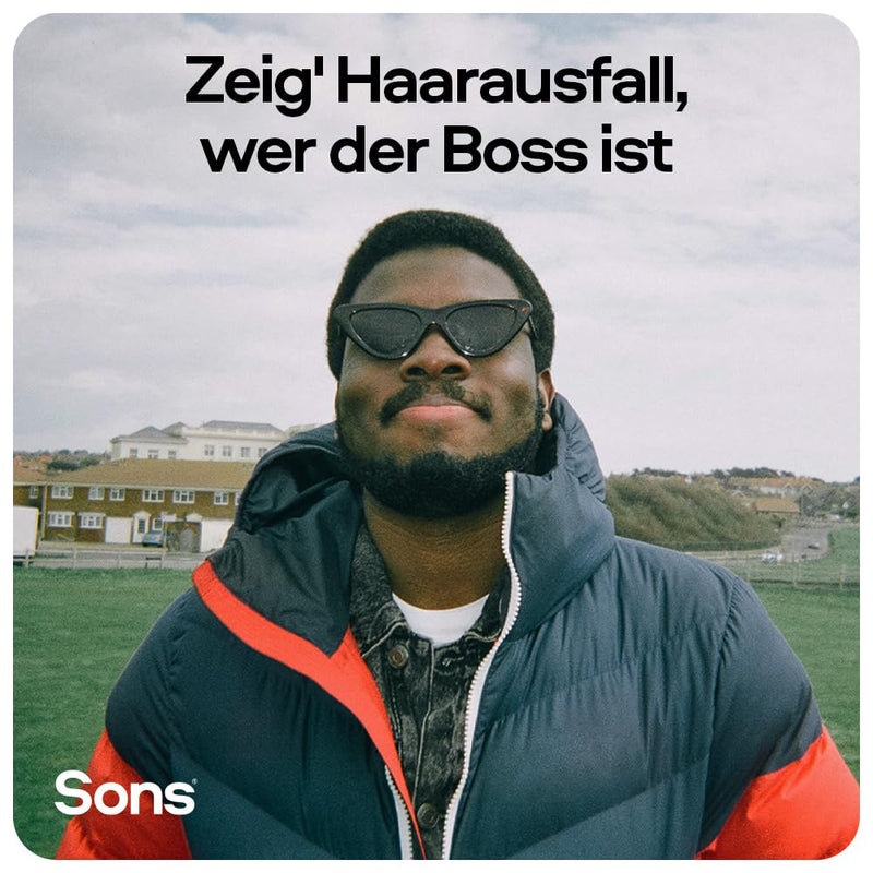 Sons Minoxidil 5% Lösung zur äusseren Anwendung, Haarwuchs & Verdichtung, Bei Haarausfall & lichtem