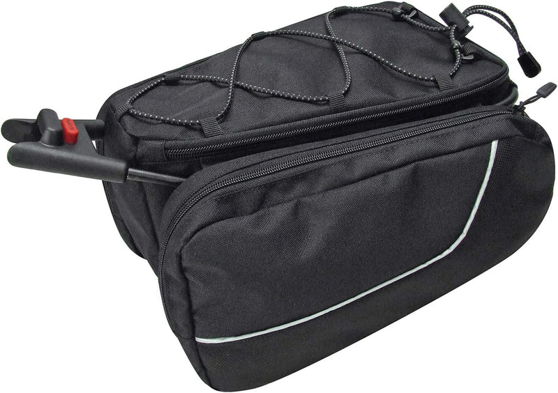 KLICKfix 868071 Satteltasche Contour Sport, Schwarz, 27 x 18 x 13 cm, 7 Liter, Schwarz