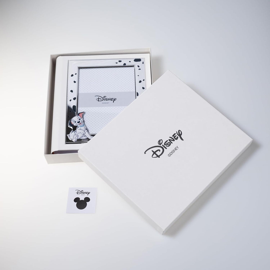 VALENTI & CO. Disney Baby – 101 – Fotoalbum für Kinder mit silbernem Fotorahmen für Taufe oder Kinde