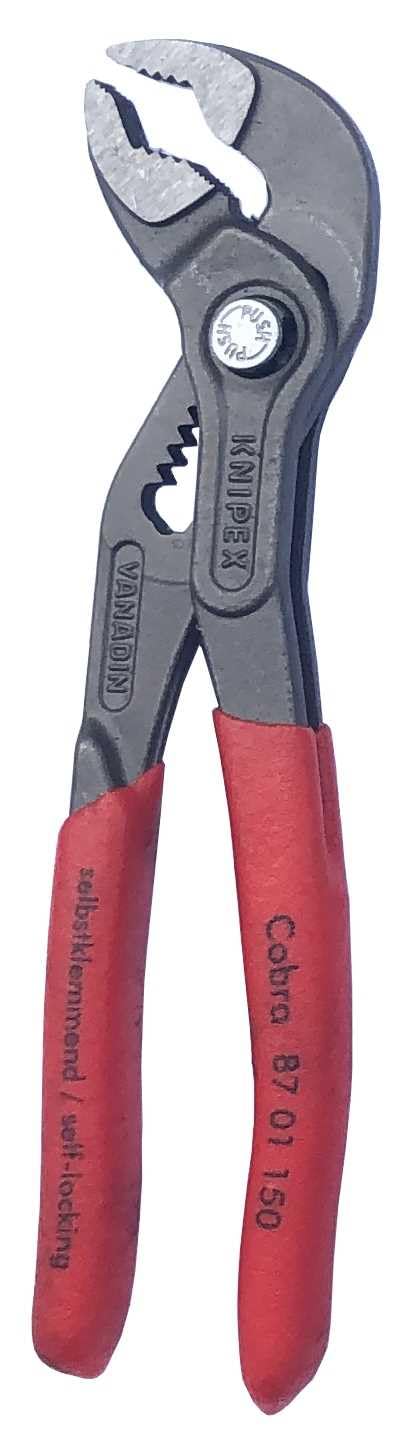 Knipex Zangen-Set (SB-Karte/Blister) 00 31 20 V01 & Cobra® Wasserpumpenzange, 150 mm, Muttern bis 30