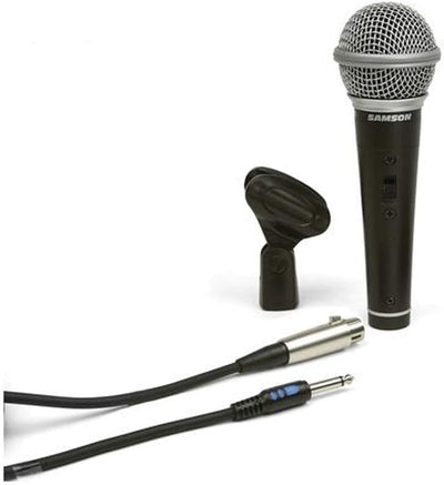Samson R 21 S Mikrofon inklusive 5m Kabel und Clip, Schwarz