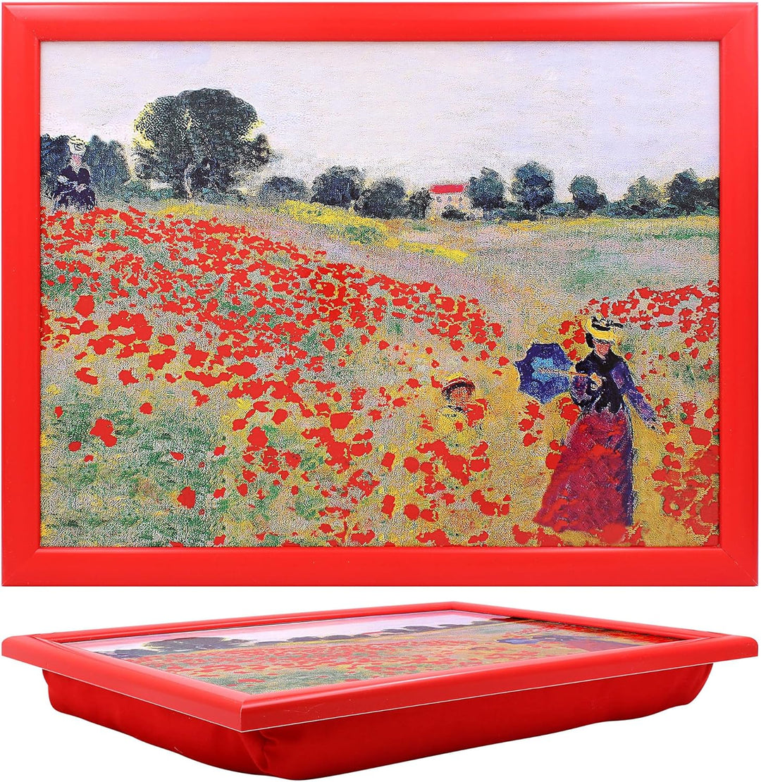 Claude Monet Knietablett The Poppy Field Near Argenteuil für Laptops, Basteln, Nähen und Heimdekorat