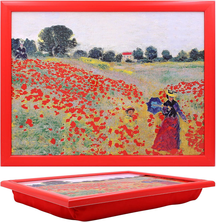 Claude Monet Knietablett The Poppy Field Near Argenteuil für Laptops, Basteln, Nähen und Heimdekorat