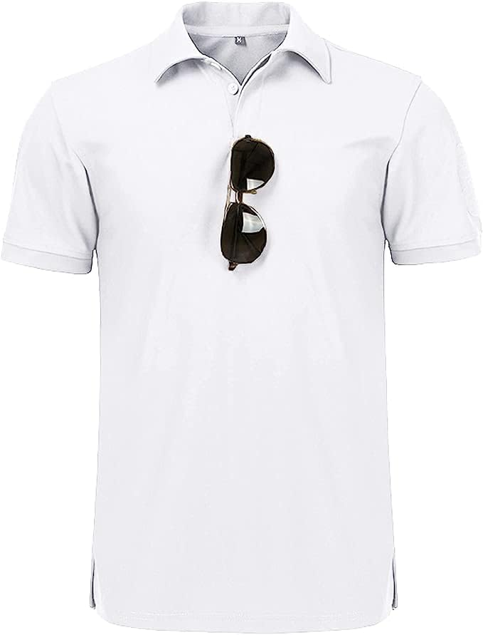 JACKETOWN Poloshirts Herren Kurzarm Atmungsaktives Schnelltrocknend Poloshirts Männer Sommer Knopfle