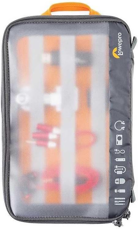 Lowepro GearUp Pouch Large, Travel Essentials Case, Reisetasche für PC-Kabel, Adapter, Akkus, Ladege