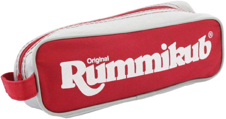 Jumbo Spiele Original Rummikub Travel Pouch - der Spieleklassiker mit kleiner Tasche für Reisen und