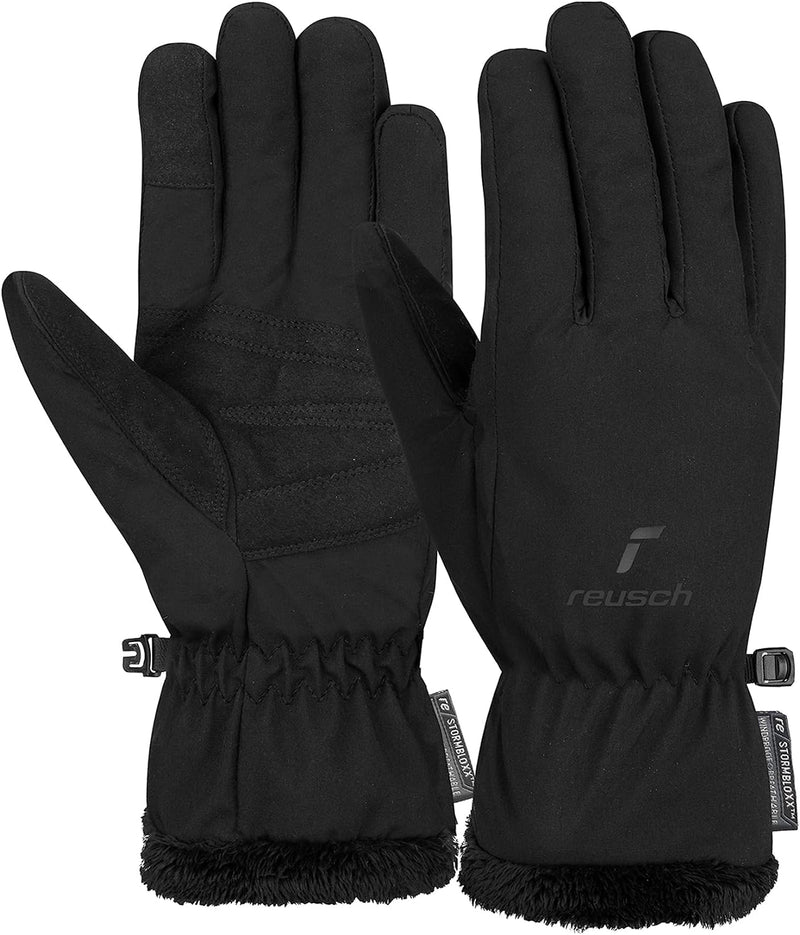 Reusch Damen Handschuhe Daily Lady Stormbloxx Winddicht, Extra Atmungsaktiv 6 Schwarz, 6 Schwarz