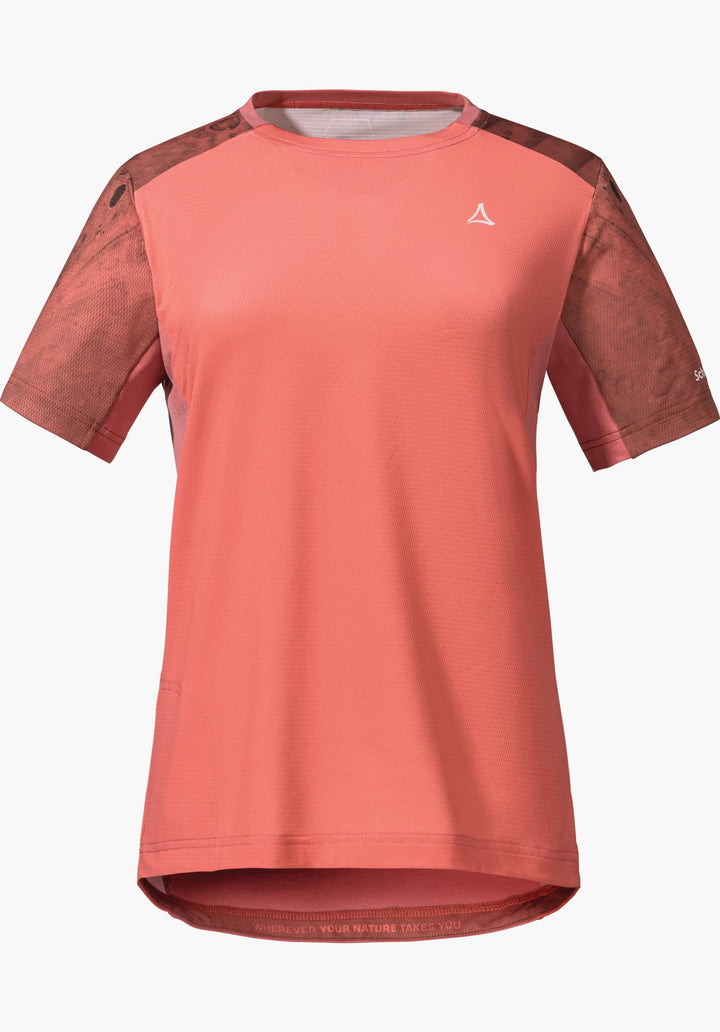 Schöffel Damen Shirt Valbella L, atmungsaktives Radtrikot, schnell trocknendes Funktionsshirt mit 4-
