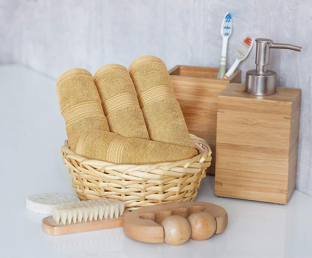 Utopia Towels - 8 teilig Handtücher Set aus Baumwolle mit Aufhänger - 2 Badetuch, 2 Handtücher und 4