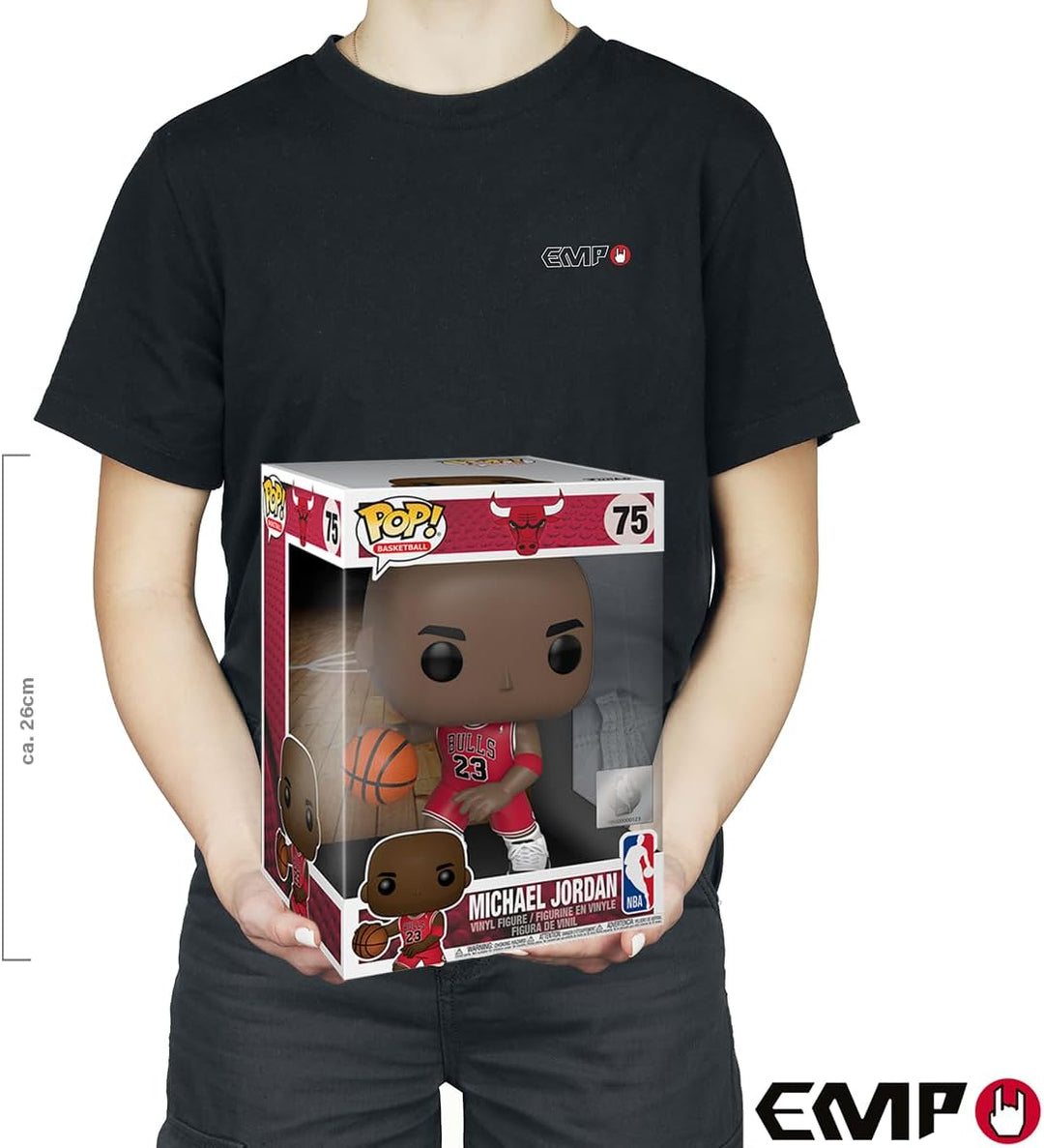 Funko Pop! NBA: Bulls - 10" Michael Jordan - (Red Jersey) - Vinyl-Sammelfigur - Geschenkidee - Offiz