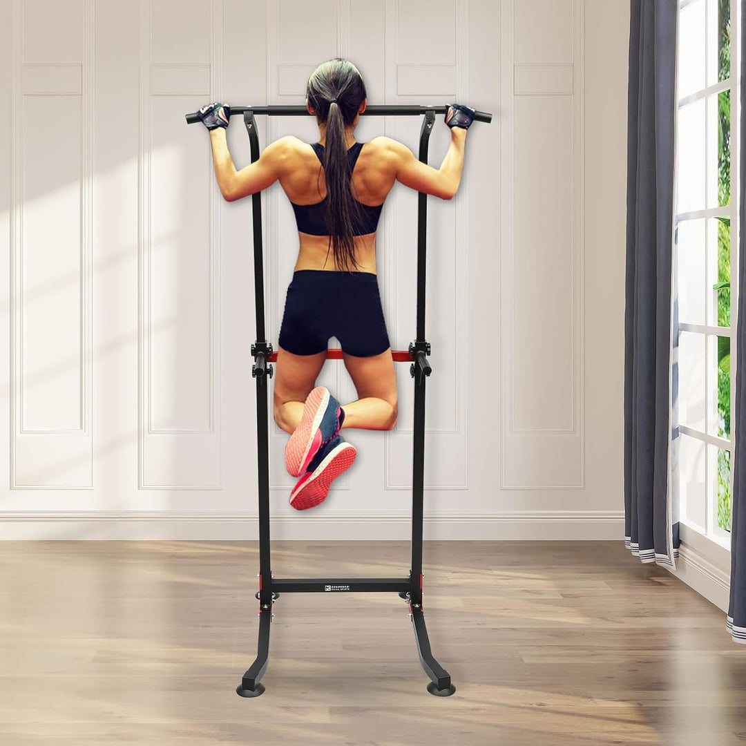 Dip Station Klimmzug Bar Fitness Power Tower Fitnessstudio Trainingsgerät Gerä zur Übung der Muskeln
