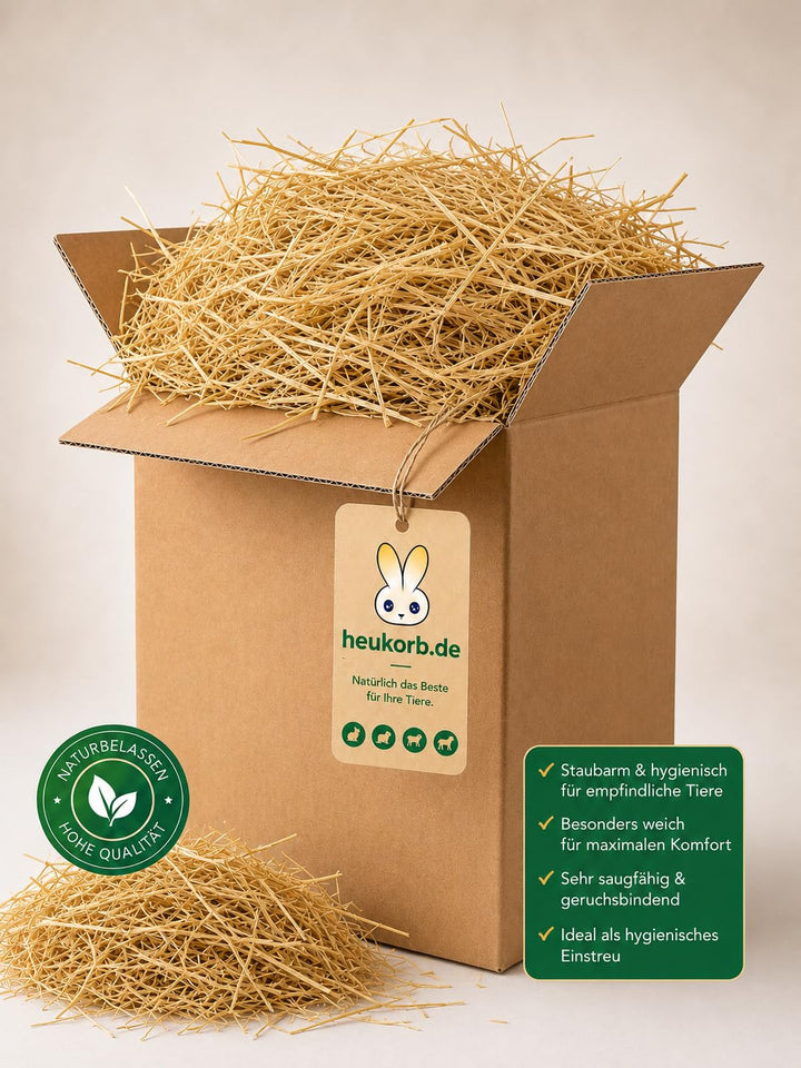 Stroh Goldstroh Einstreu für Kaninchen &amp; Meerschweinchen TOP Qualität (ca. 16kg)