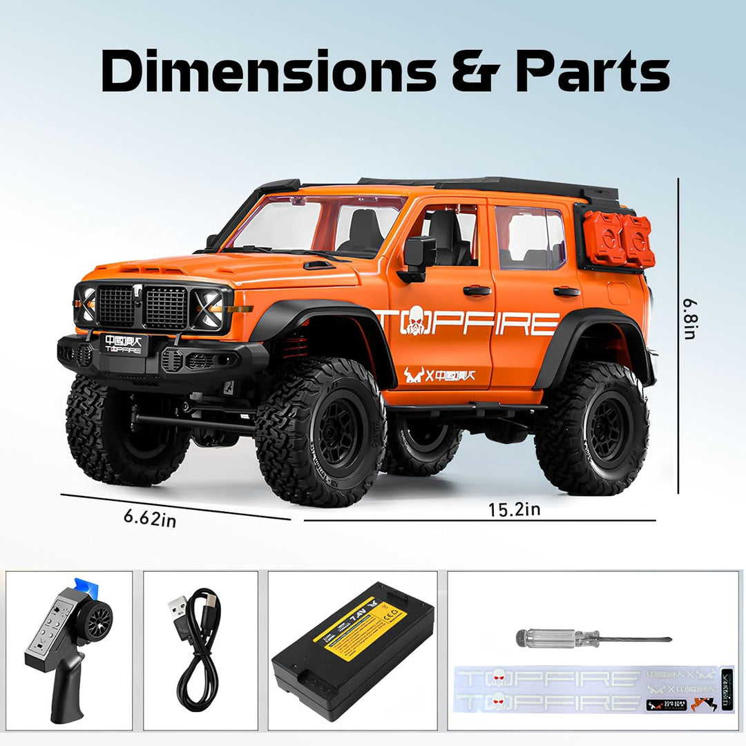 ARRIS 1/12 RC Crawler, MN-300 Off-Road Truck, 4x4 RC Rock Crawler RTR mit 2.4G Remote RC GWM Tank 30