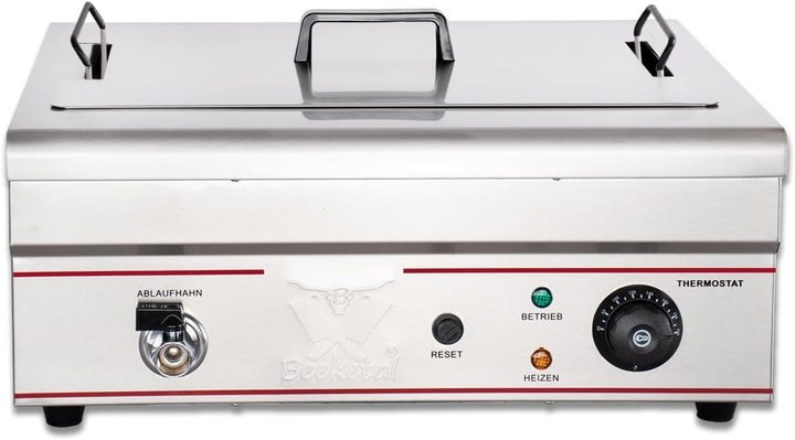 Beeketal 'BWF-181P' Profi Gastronomie Kaltzonen Fritteuse/Fettbackgerät (18 Liter Volumen für max. 1