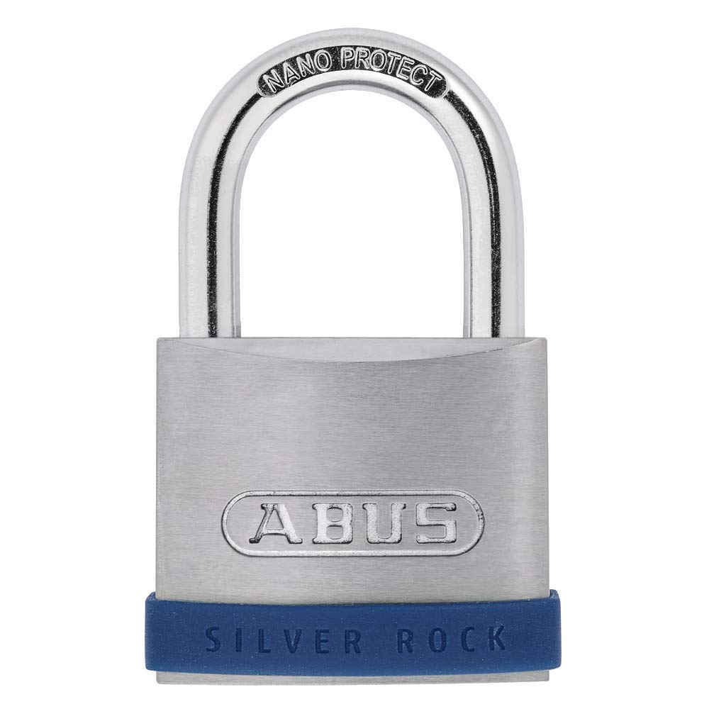 ABUS Vorhängeschloss Silver Rock 5/55 gl.-6504 - gleichschliessend - aus massivem Zink und mit Silik
