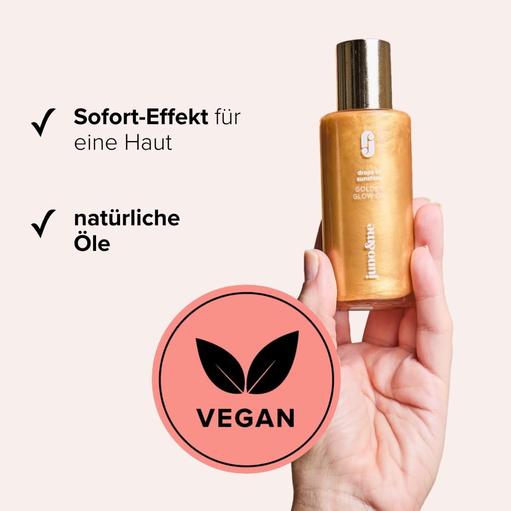juno & me – Golden Glow Oil: beruhigt & regeneriert sonnenstrapazierte Haut - Aftersun - Sommer-Glow