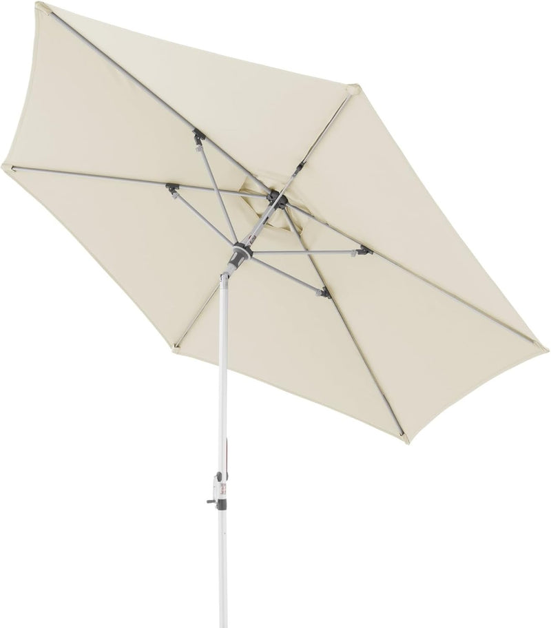 doppler Sonnenschirm AluPro Neo Kurbel 305cm I 6-eckiger Sonnenschirm für Balkon & Terrasse I Schirm