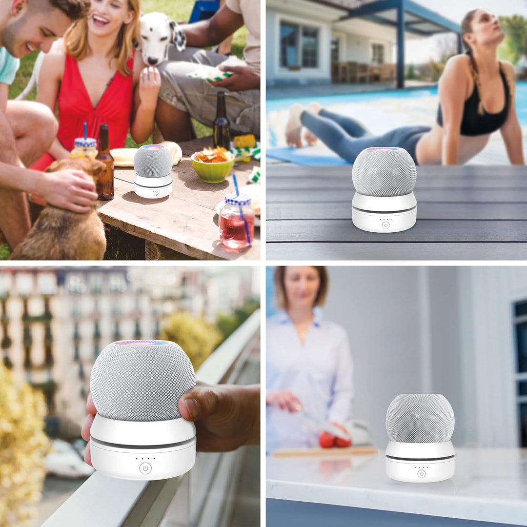 PlusAcc Akku Kompatibel mit HomePod Mini - Batterie Ständer Home Pod Mini Zubehör Akkustation mit in