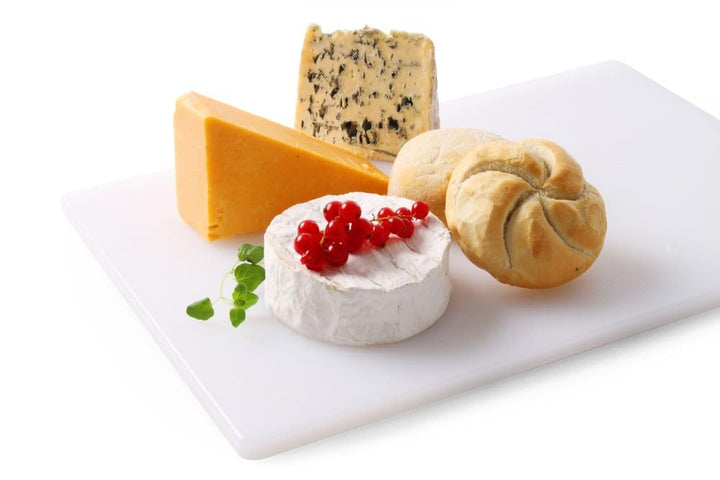 HENDI Schneidbretter, HACCP, Beidseitig nutzbar, für Käse und Brot, 600x400x(H)18mm, HDPE 500 Kunsts