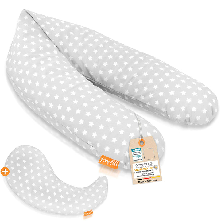 joyfill® Stillkissen Mikroperlen 190cm inkl. Nachfüllkissen I Schwangerschaftskissen - Made in Germa