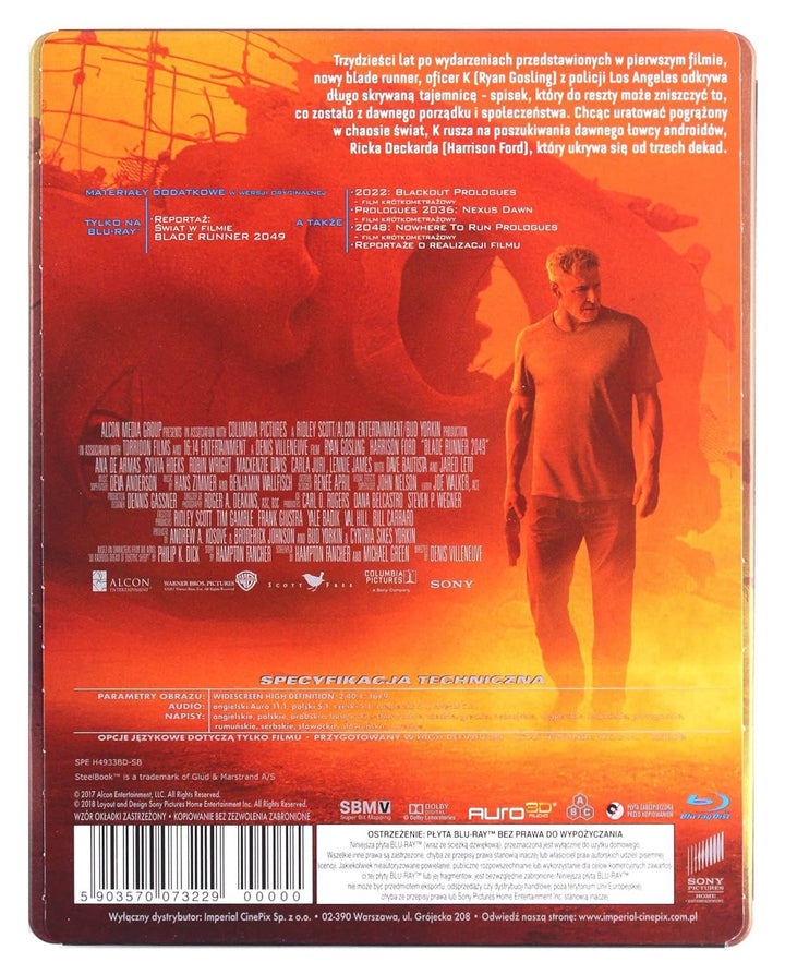 Blade Runner 2049 Steelbook [Blu-Ray] [Region Free] (IMPORT) (Keine deutsche Version), Blu-ray